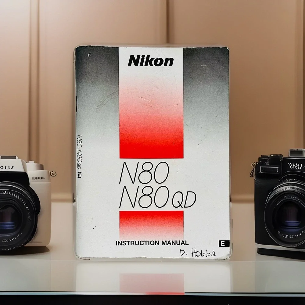 Nikon N80 F-80 QD 35mm FILM SLR Camera instruction owner's manual guide ORIGINAL